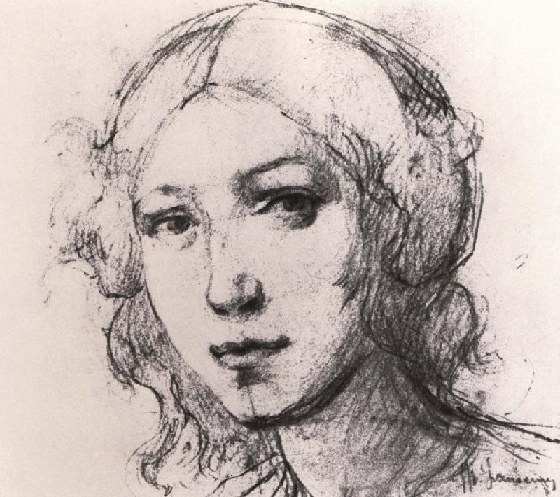 Marie Laurencin Portrait of head